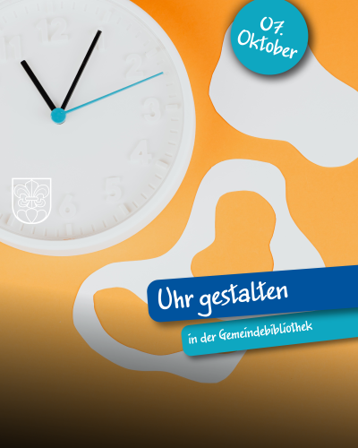 Uhr gestalten in der Bibliothek