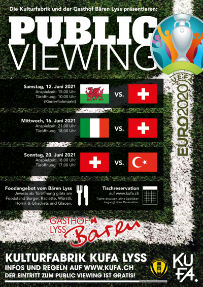 Public viewing Schweiz vs. Wales