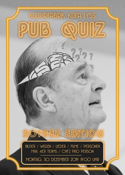 Pub Quiz - 2019 Edition