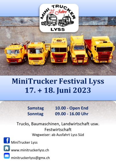 MiniTrucker Lyss Festival 25 Jubiläum