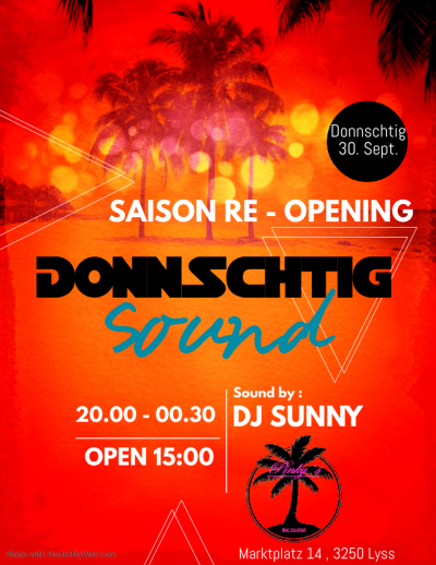 Donschtig Sound mit DJ Sunny 