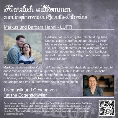 Advents-Interview am 2. Adventssonntag