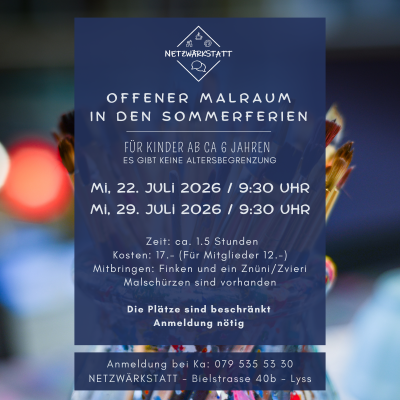 Offener Malraum für Kinder