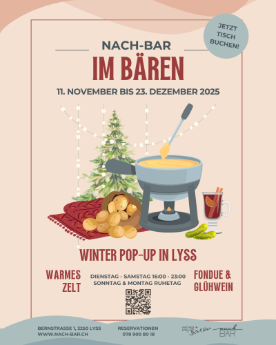 Eröffnung Winter Pop-up 'Nach-Bar im Bären'
