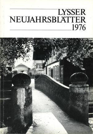 Lysser Neujahrsblätter 1976