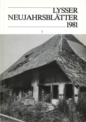 Lysser Neujahrsblätter 1981