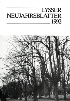 Lysser Neujahrsblätter 1992