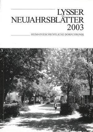 Lysser Neujahrsblätter 2003
