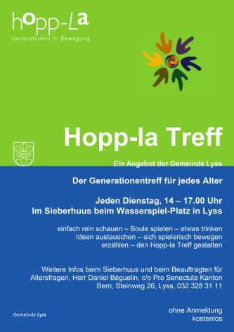 Flyer Hopp-La Treff