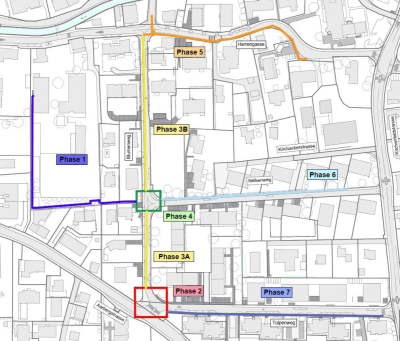  Sanierungen; Blumenweg, Nelkenweg, Herrengasse