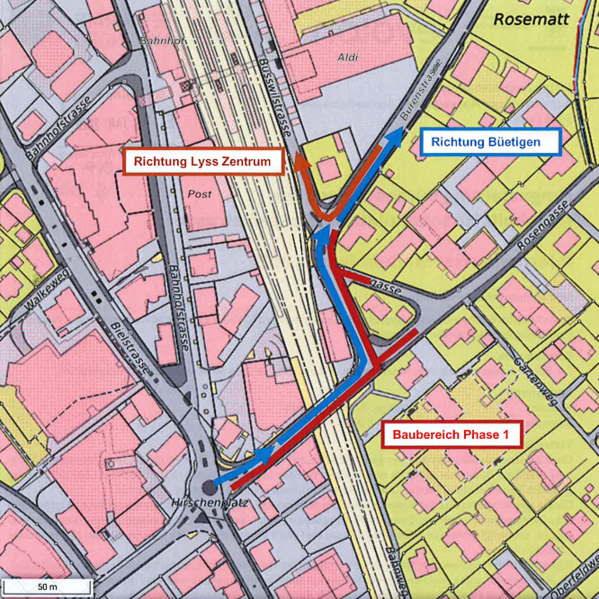 Übersicht Verkehrsführung