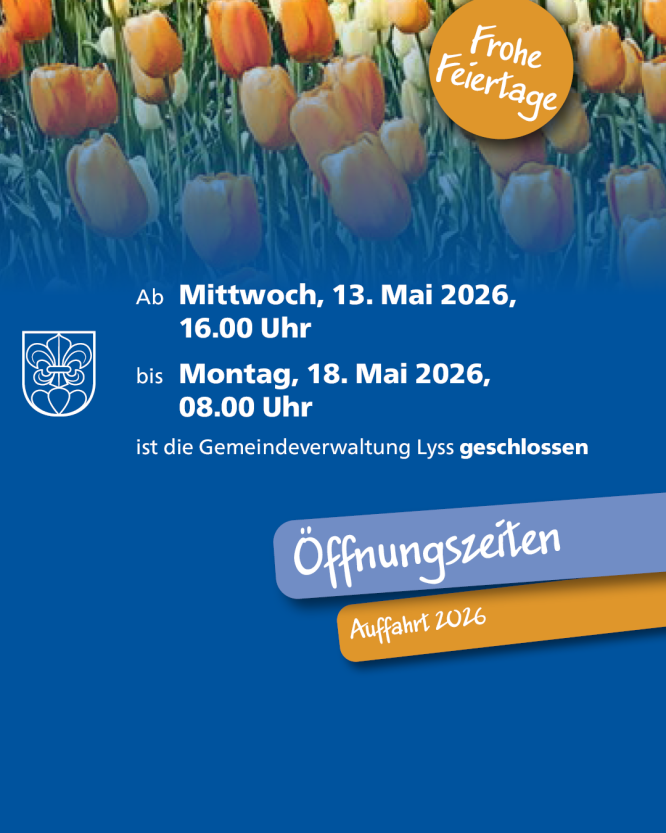 Öffnungszeiten Auffahrt 2026: Geschlossen vom 13. Mai ab 16:00 Uhr bis 18. Mai 08:00 Uhr