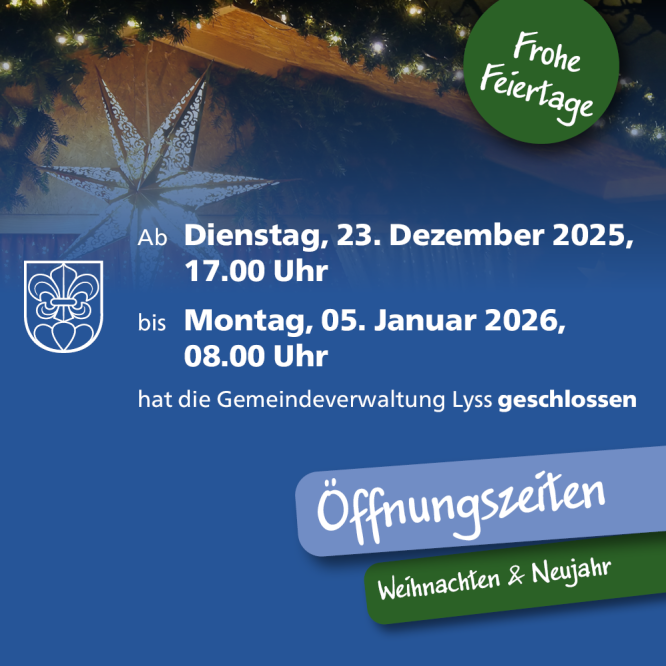 Öffnungszeiten 1. August 2025: Geschlossen vom 31. Juli ab 16:00 Uhr bis 04. August 08:00 Uhr